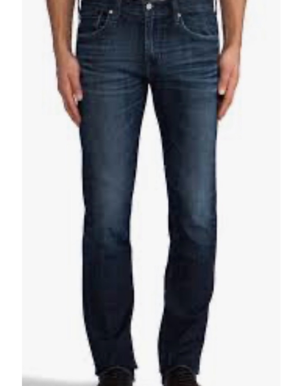 Ag Adriano Goldschmied Men's Dark Blue Slim Straight Jeans
